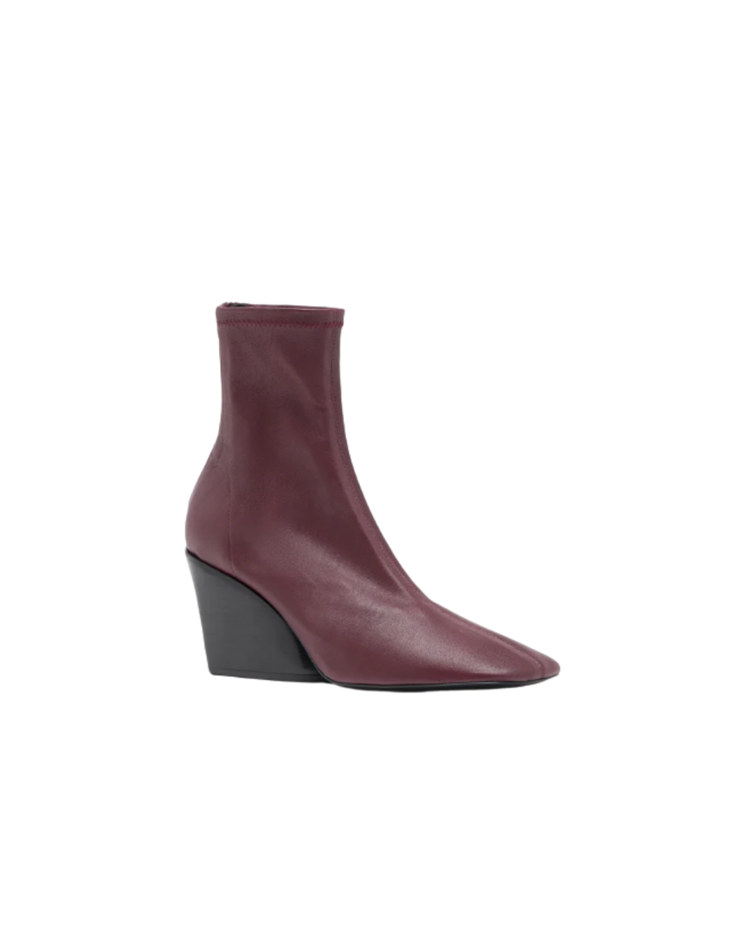 Oxblood Slant Stretch Boots