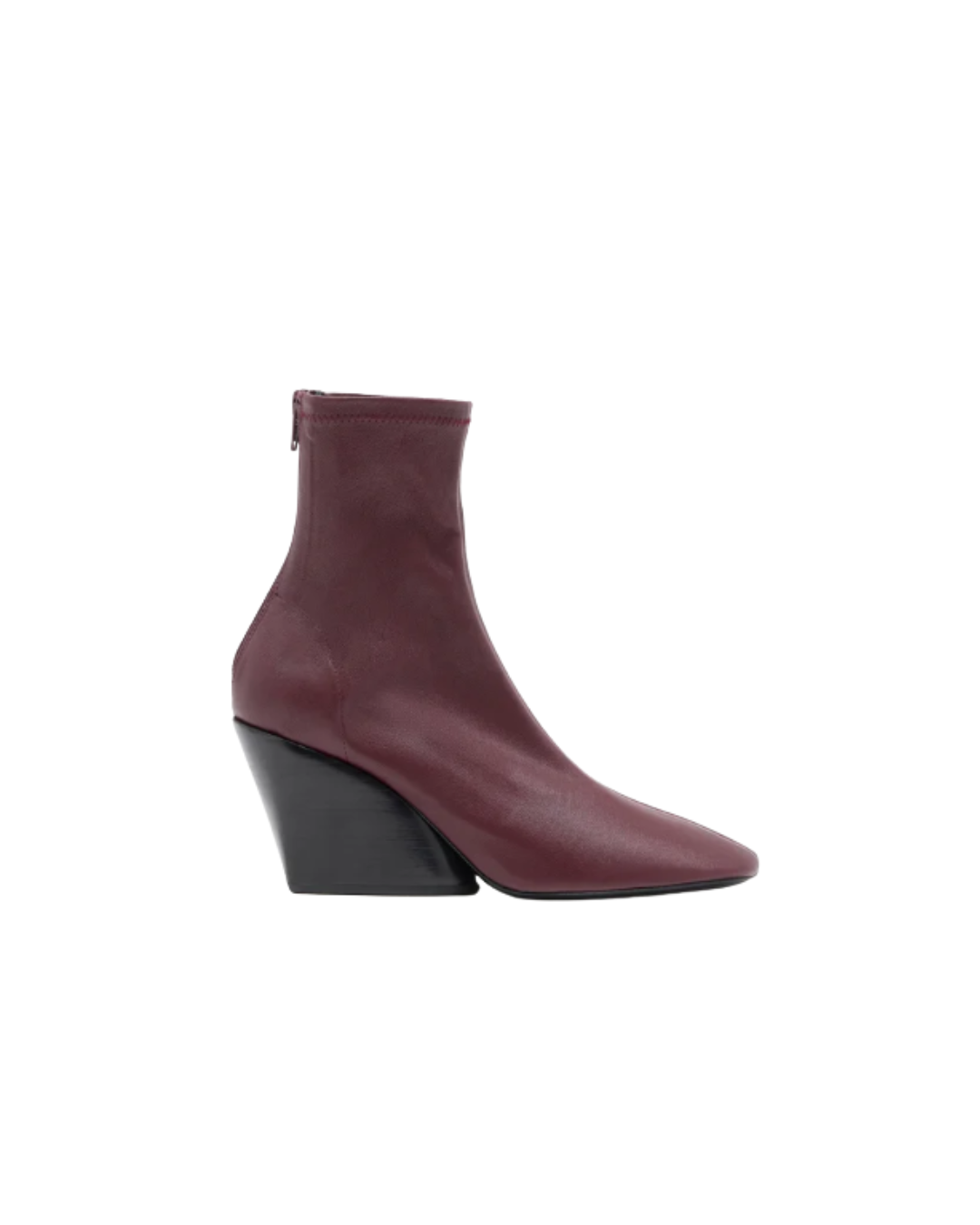 Oxblood Slant Stretch Boots