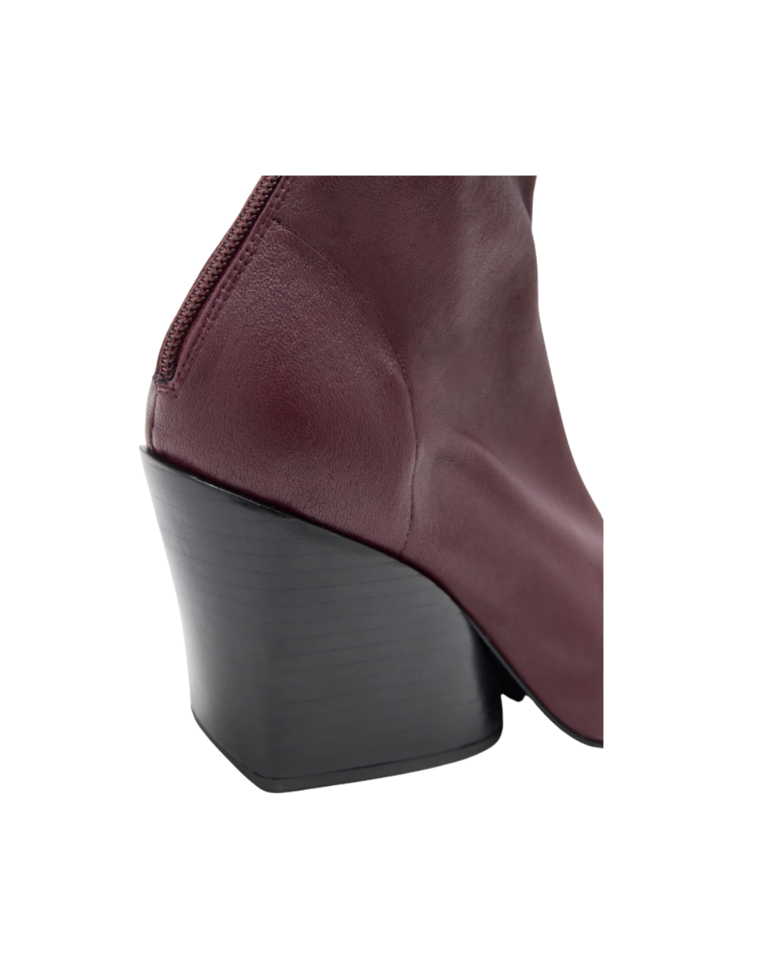 Oxblood Slant Stretch Boots
