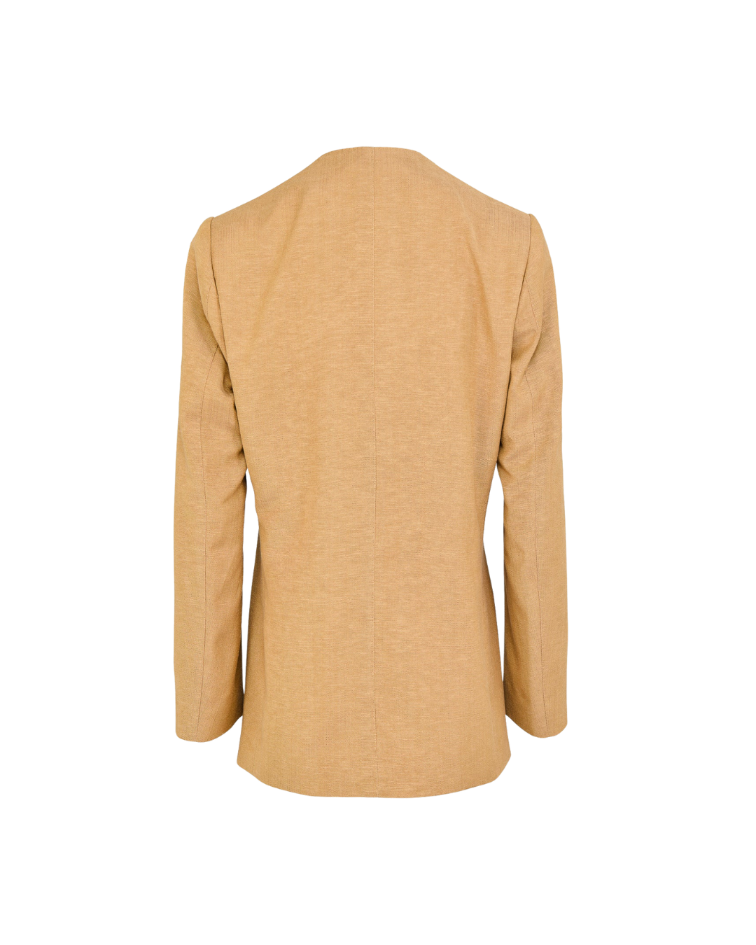 Lara Blazer in Linen Blend Malfilé and Suede
