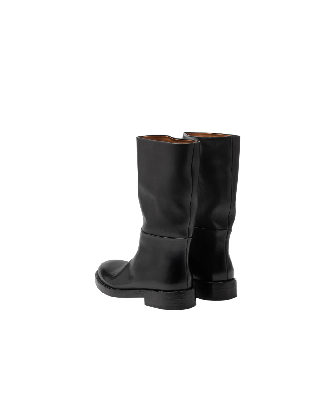 Tubetto Black Leather Boots