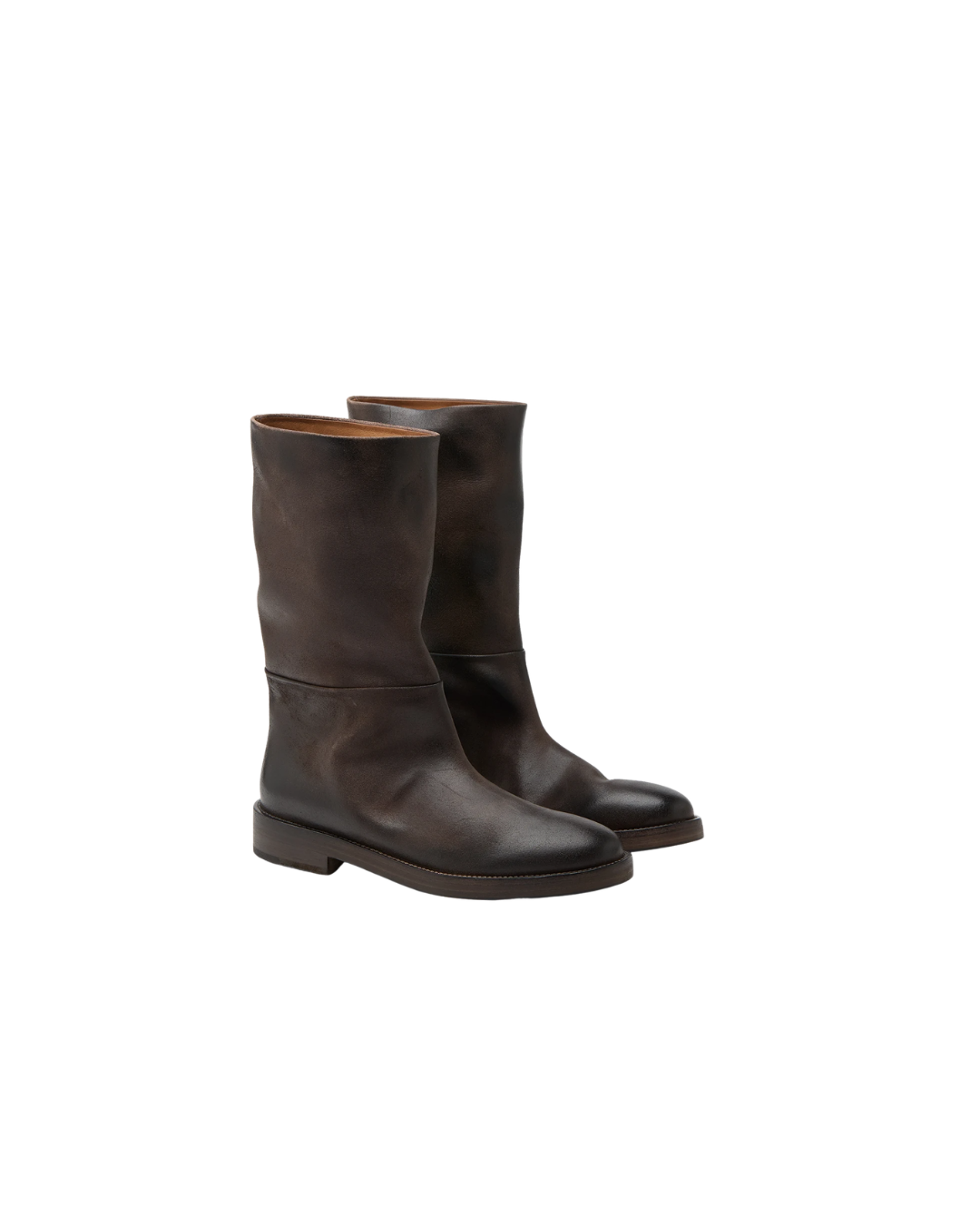 Tubetto Dark Brown Leather Boot
