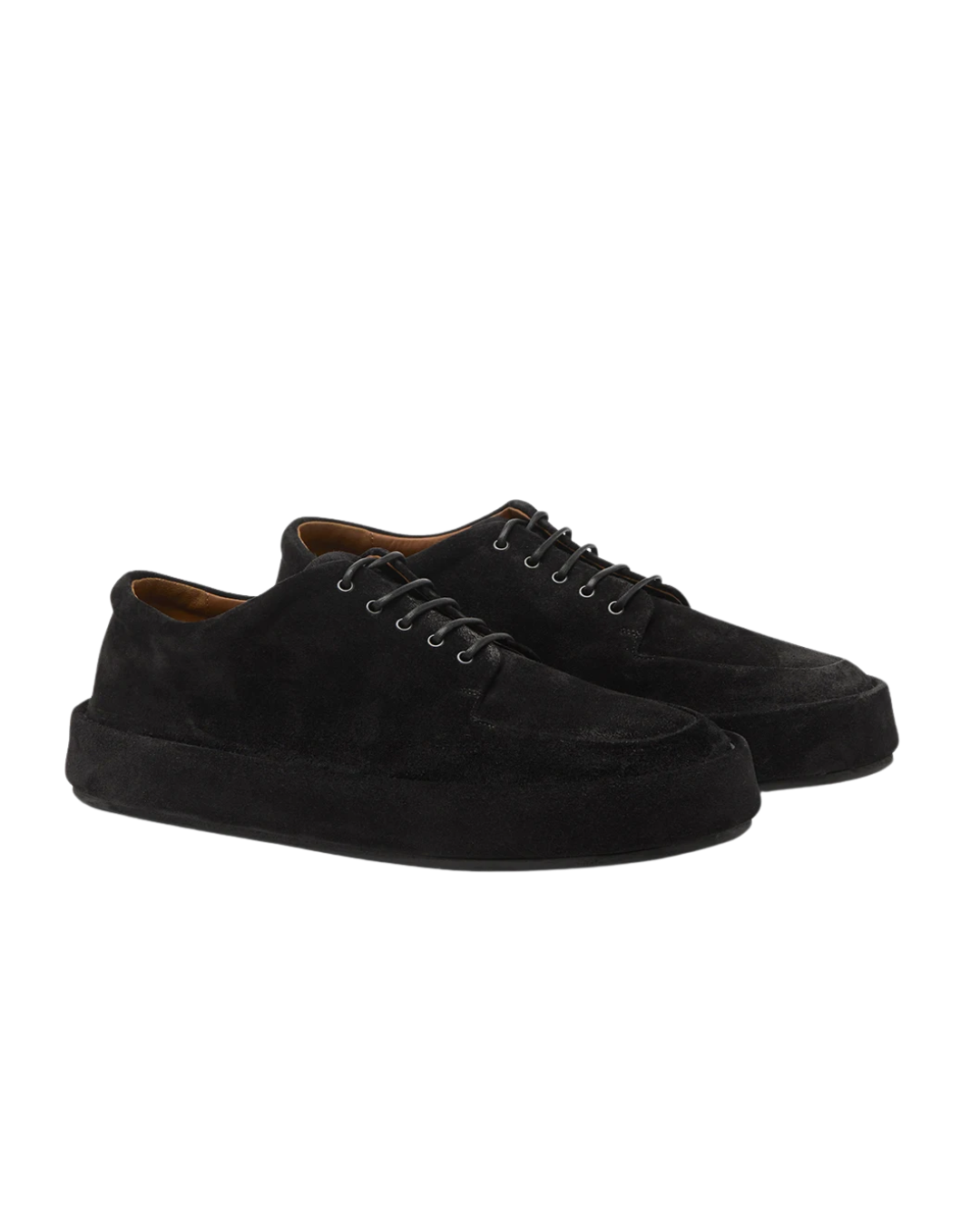 Cassapelle Black Leather Derby Shoes