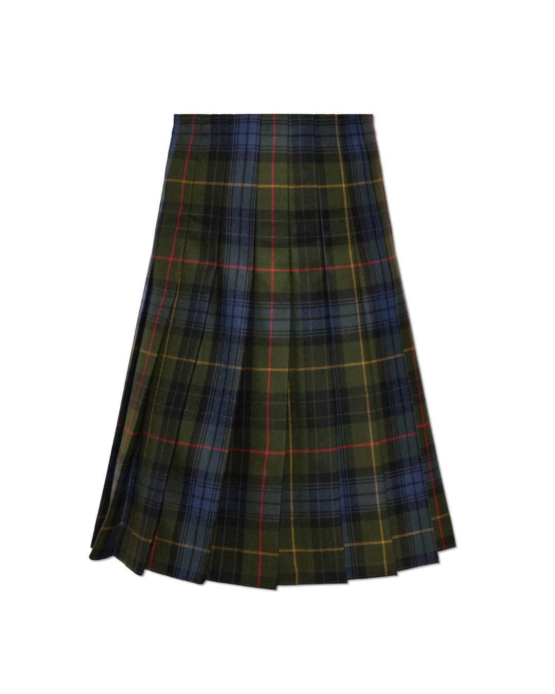 Wool Skirt With Plaid Pattern