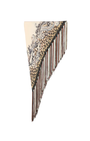 Silk Twill Scarf With Fringes