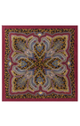 A Silk Twill Scarf With A Leopard Print