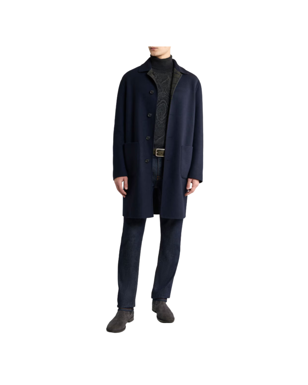 Reversible Wool-blend Coat