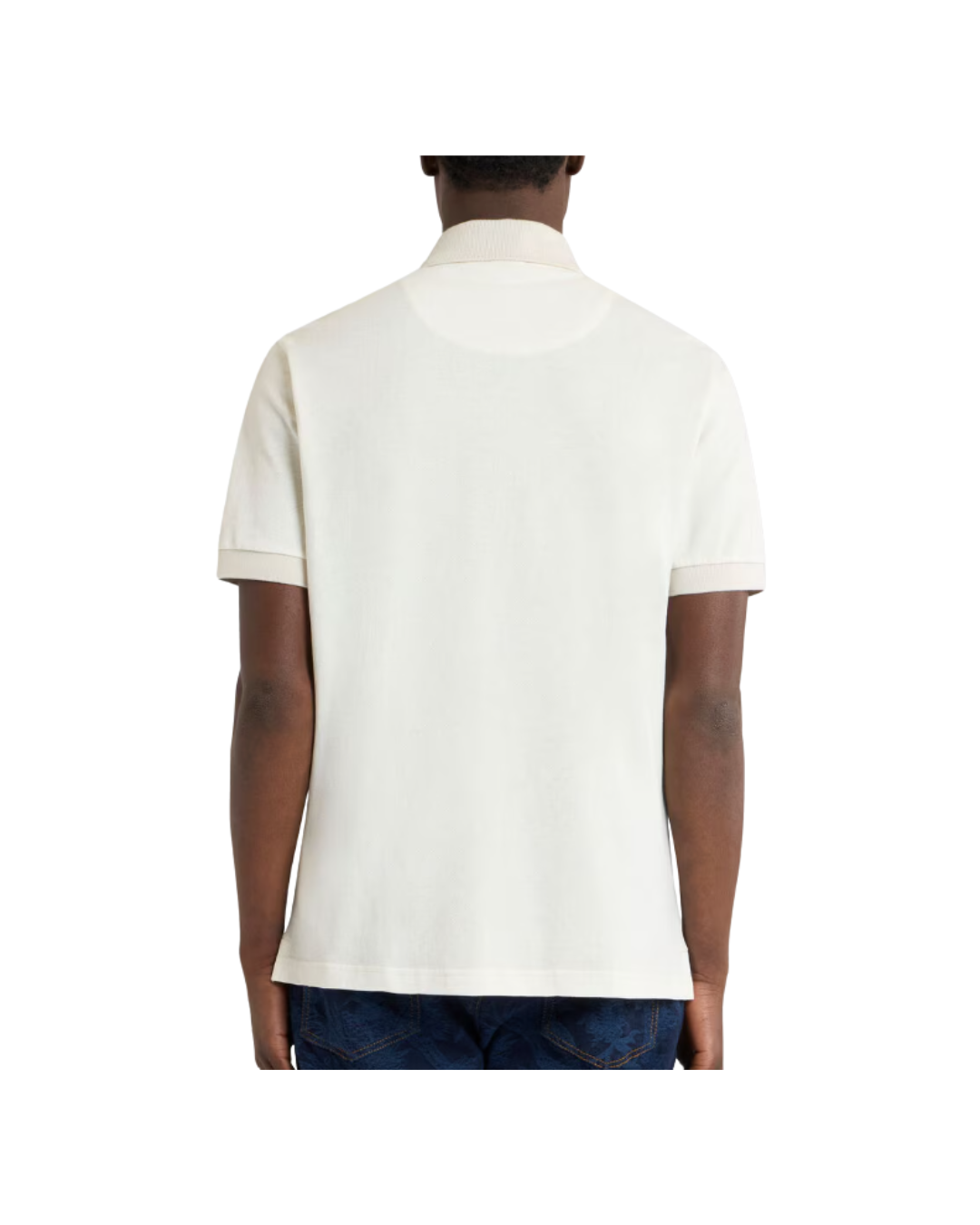 Cotton Polo Shirt With Arnica Motif