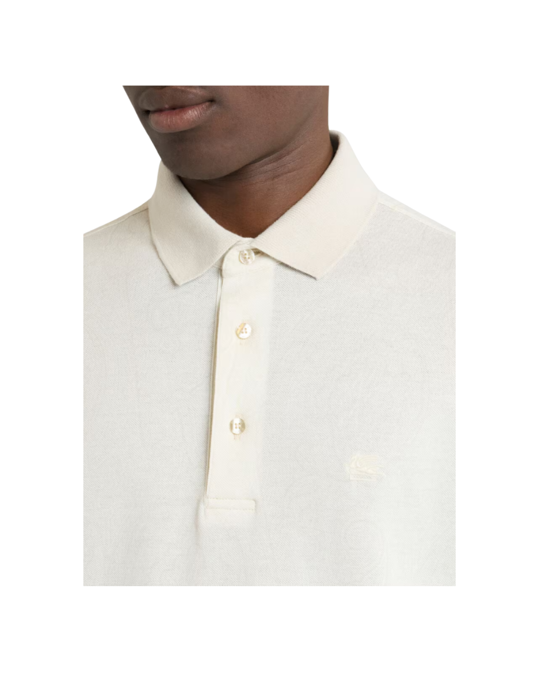 Cotton Polo Shirt With Arnica Motif