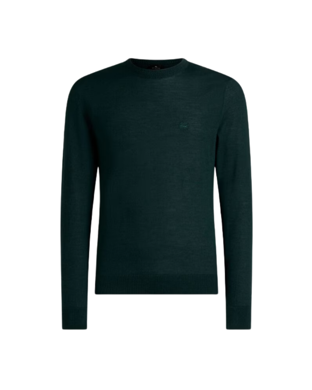 Wool And Silk Sweater With Pegaso Embroidery