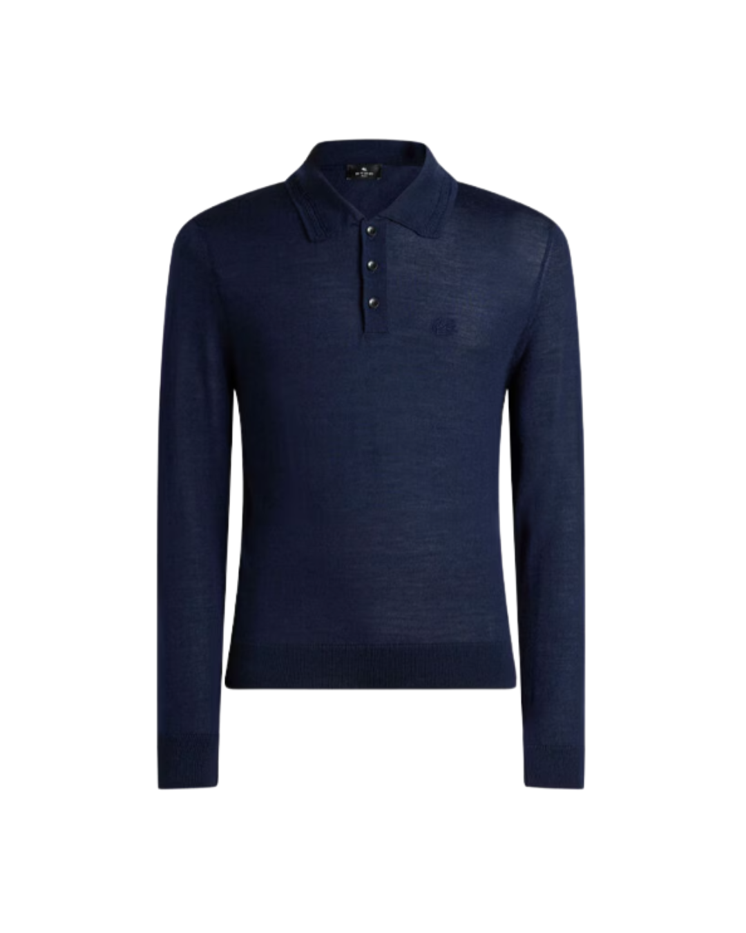 Polo-style Wool And Silk Sweater