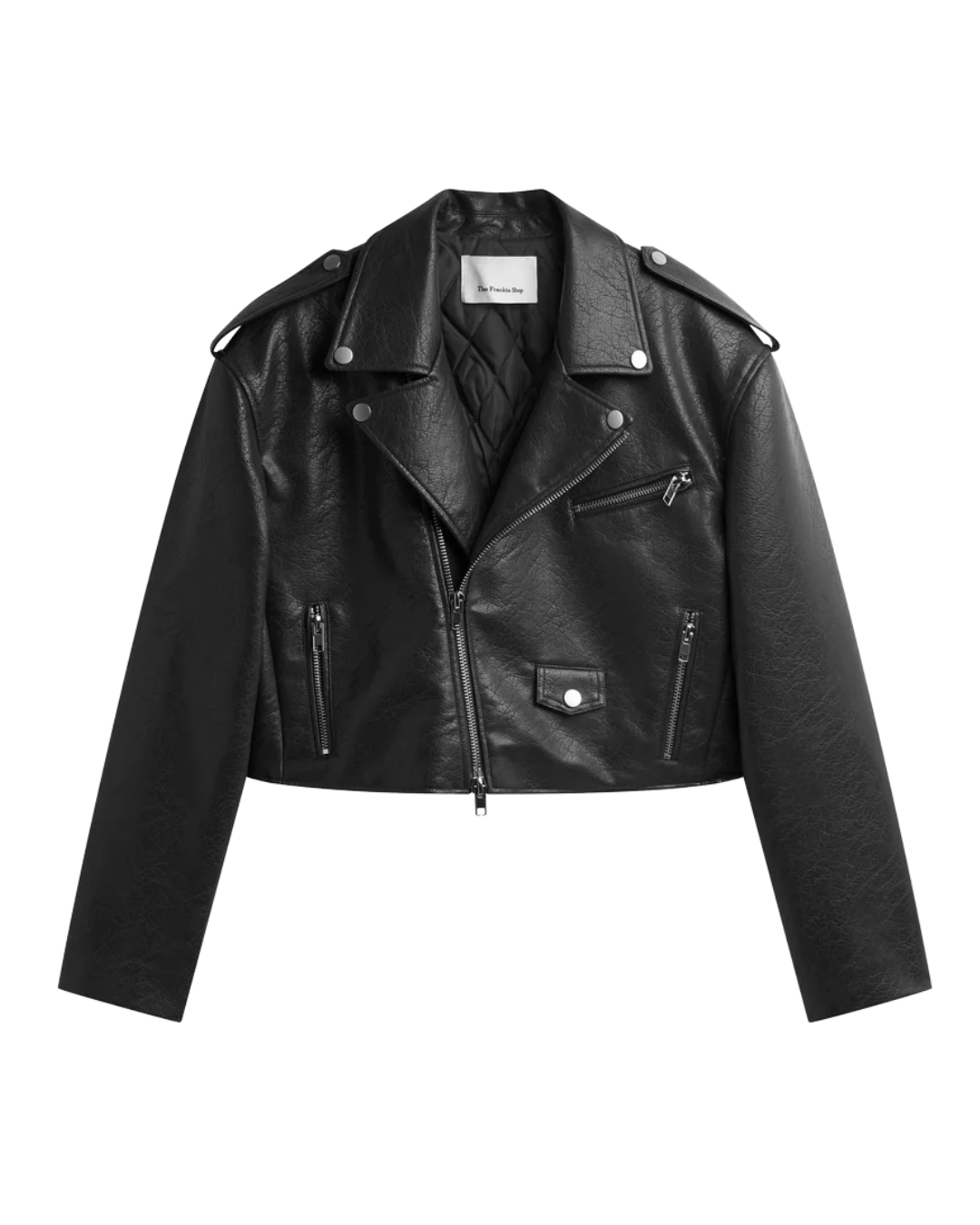 Daphne Cropped Biker Jacket