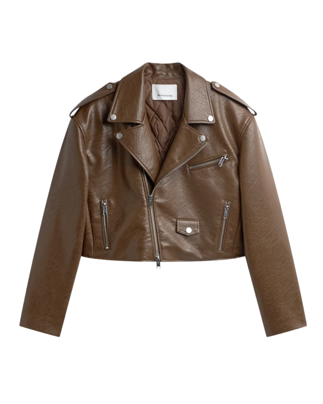 Daphne Cropped Biker Jacket