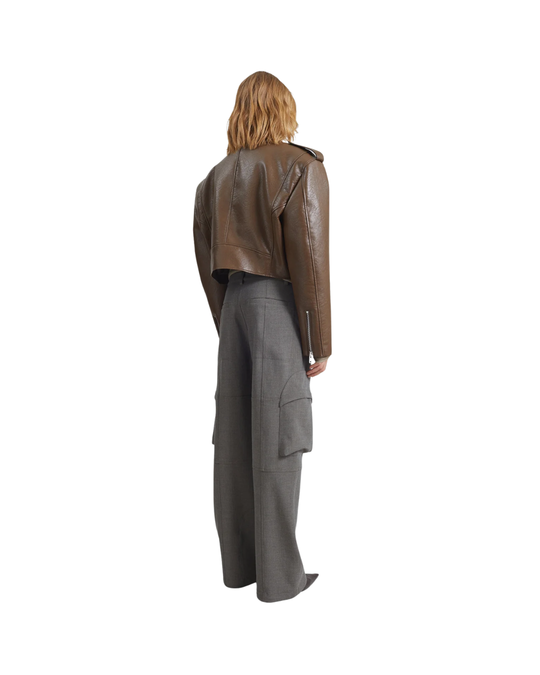 Daphne Cropped Biker Jacket
