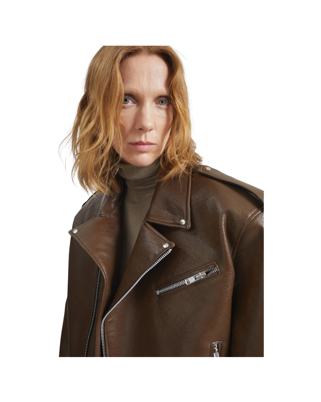 Daphne Cropped Biker Jacket