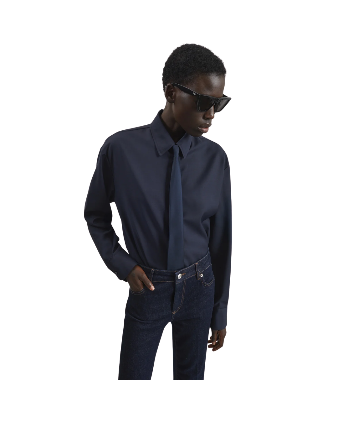 Peri Tie Neck Shirt