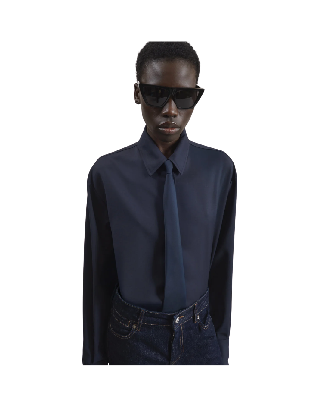 Peri Tie Neck Shirt