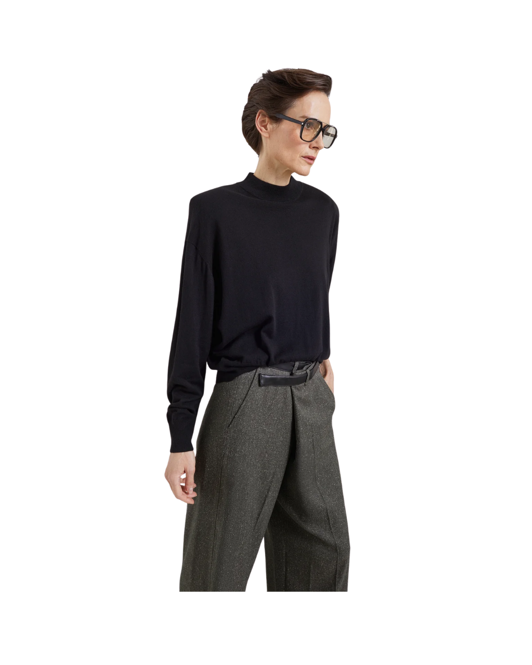 Rue Padded High Neck Sweater