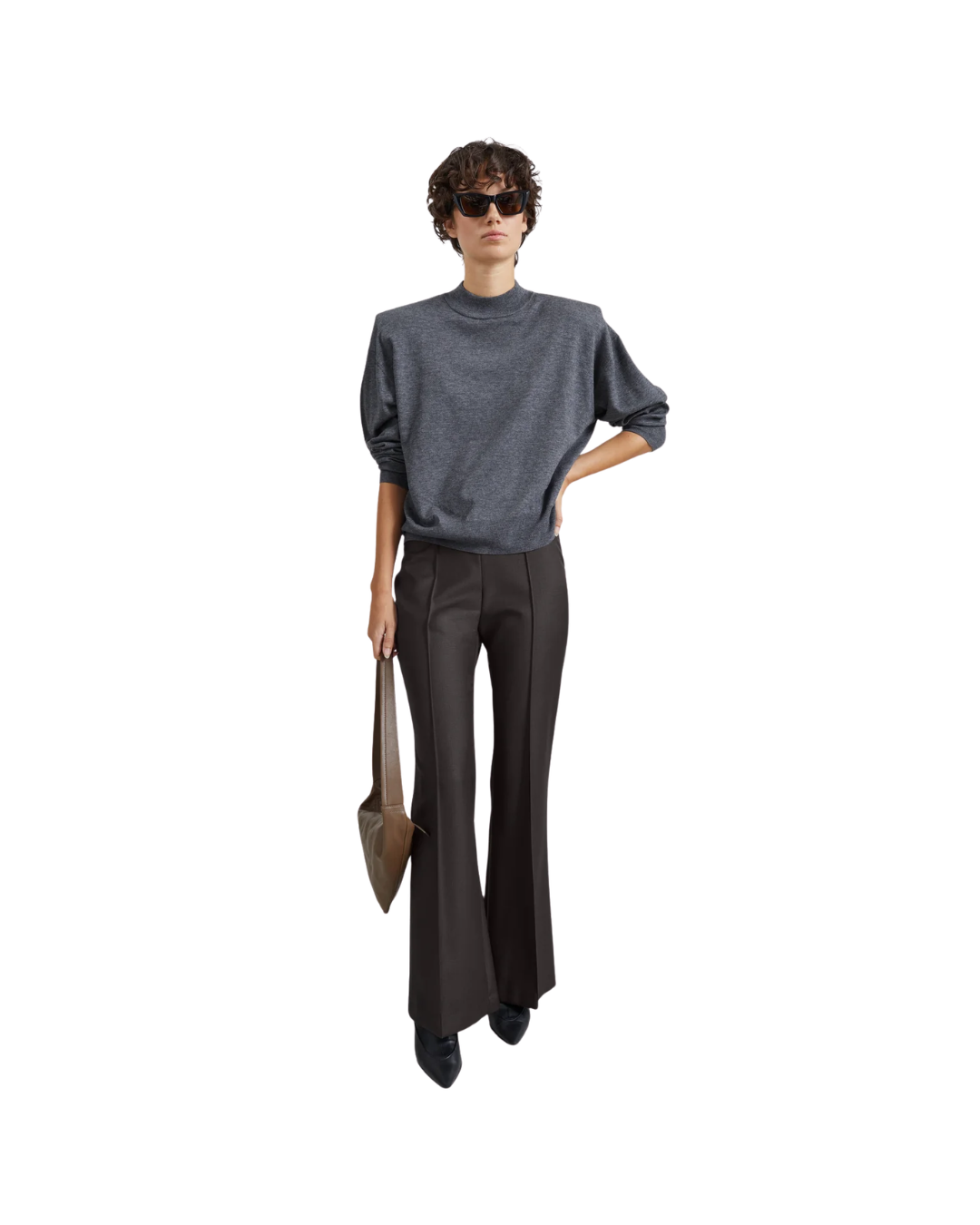 Rue Padded High Neck Sweater