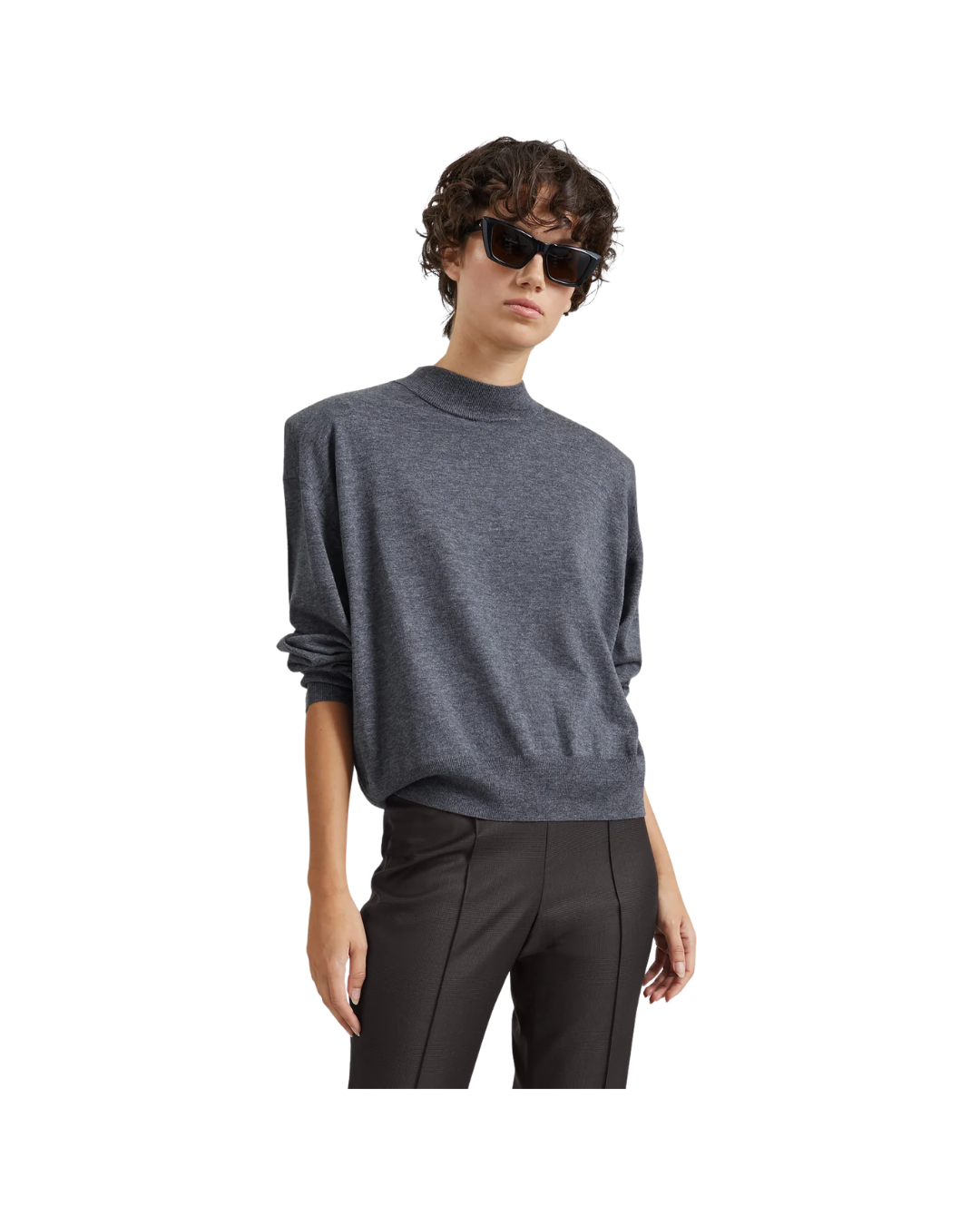 Rue Padded High Neck Sweater
