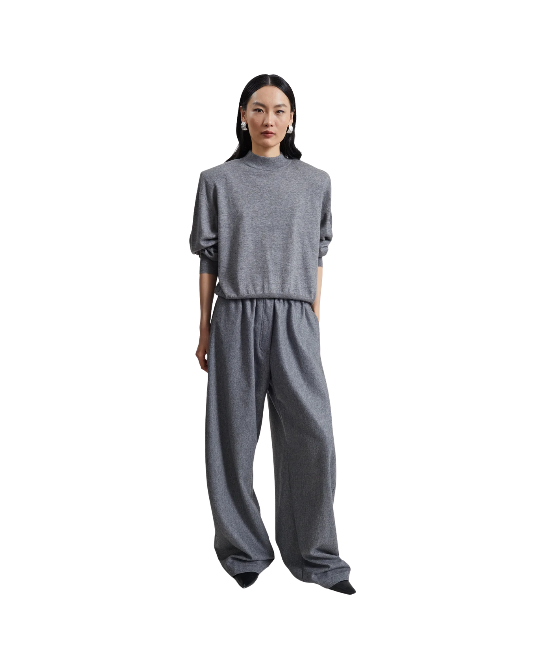 Rue Padded High Neck Sweater