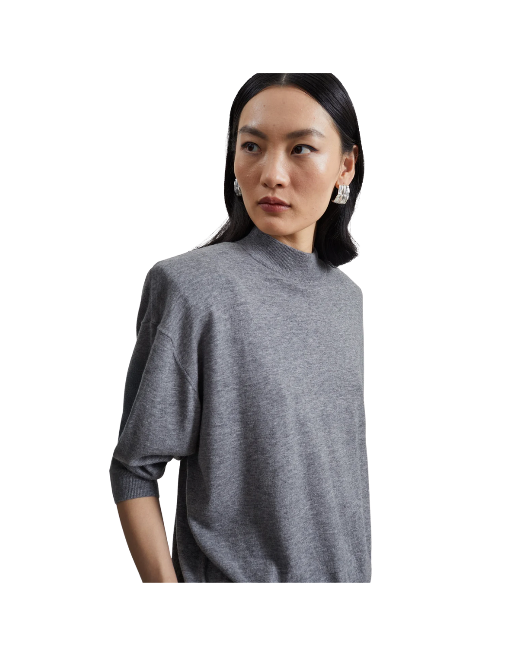 Rue Padded High Neck Sweater