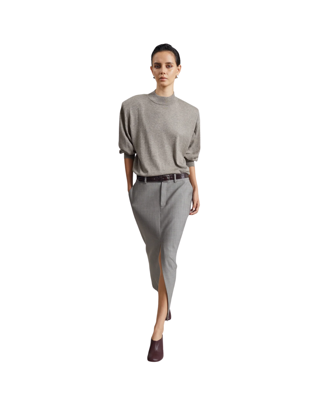 Rue Padded High Neck Sweater