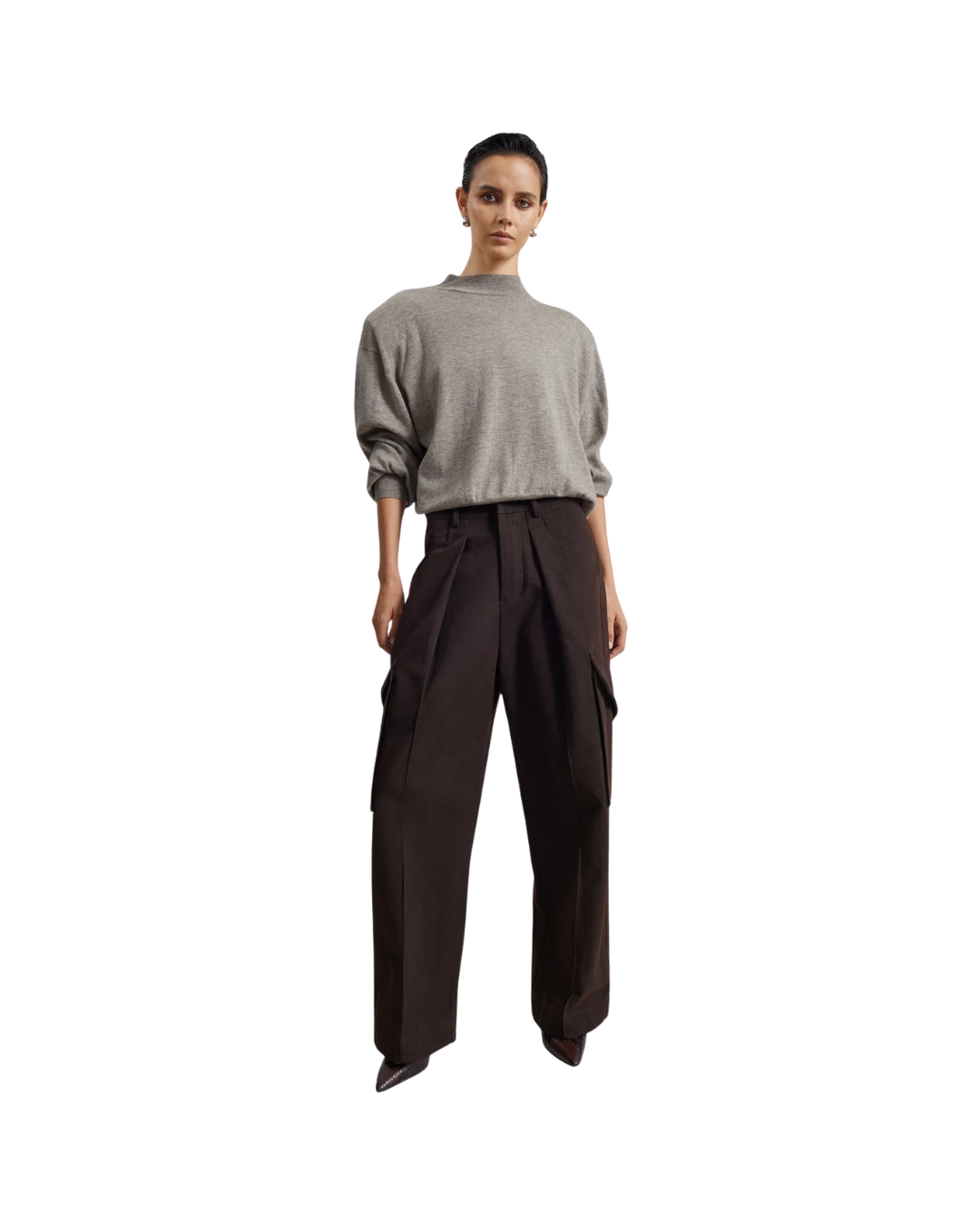 Rue Padded High Neck Sweater