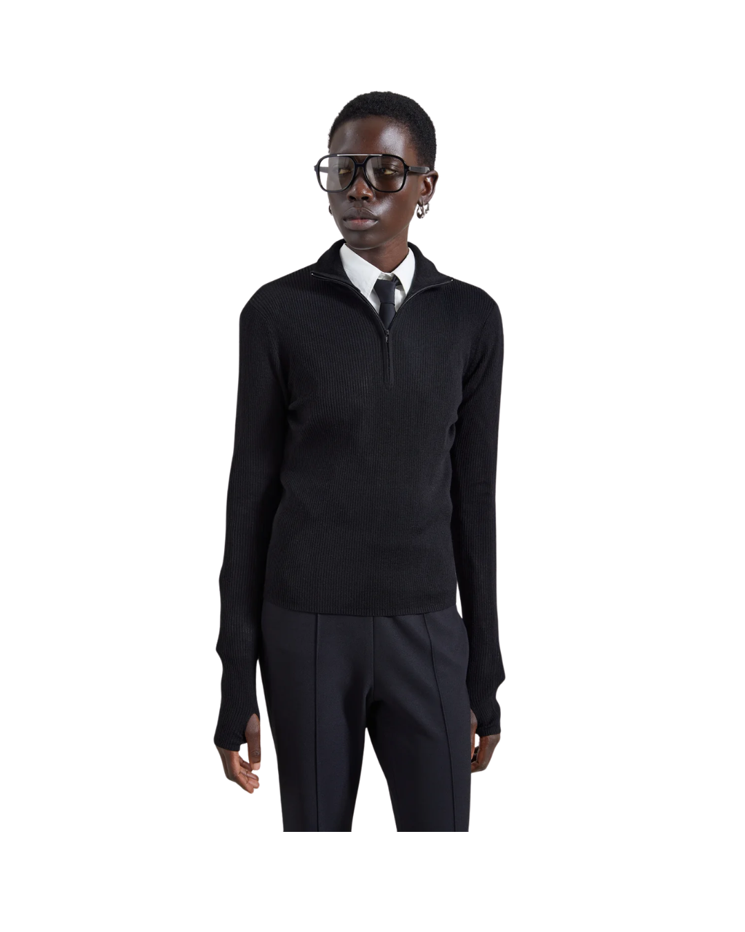 Sade Knit Zip Sweater