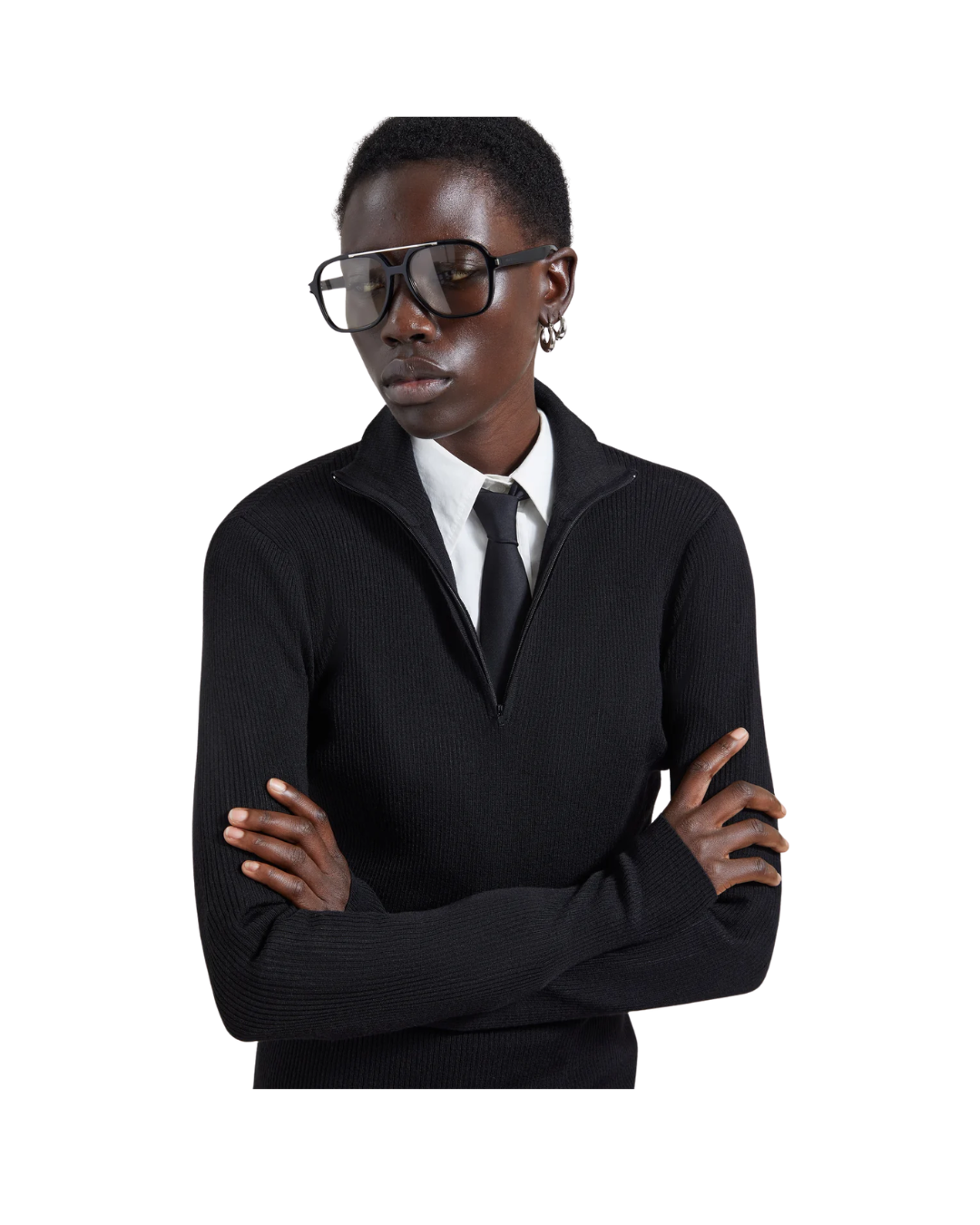 Sade Knit Zip Sweater