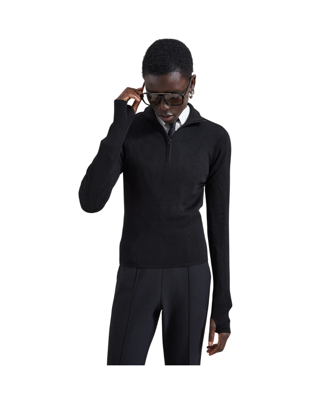 Sade Knit Zip Sweater