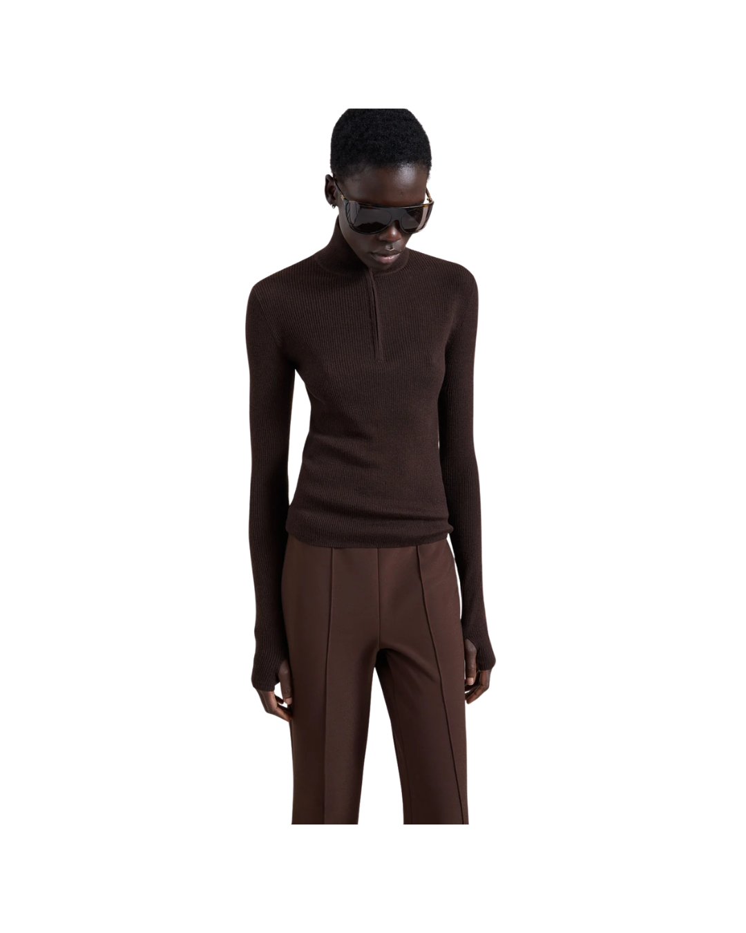 Sade Knit Zip Sweater