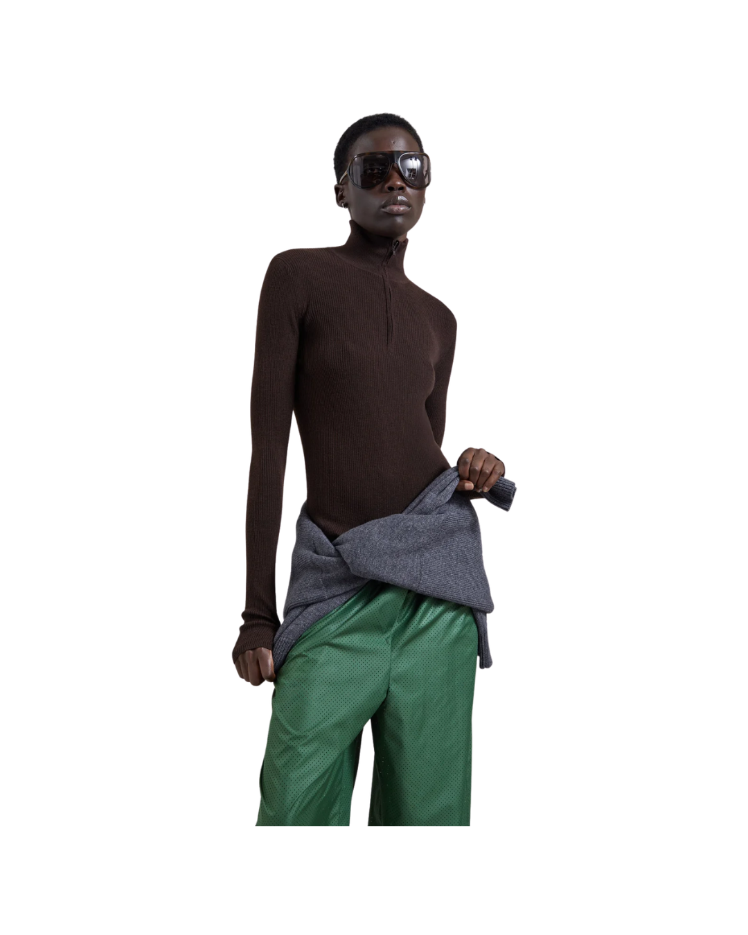 Sade Knit Zip Sweater