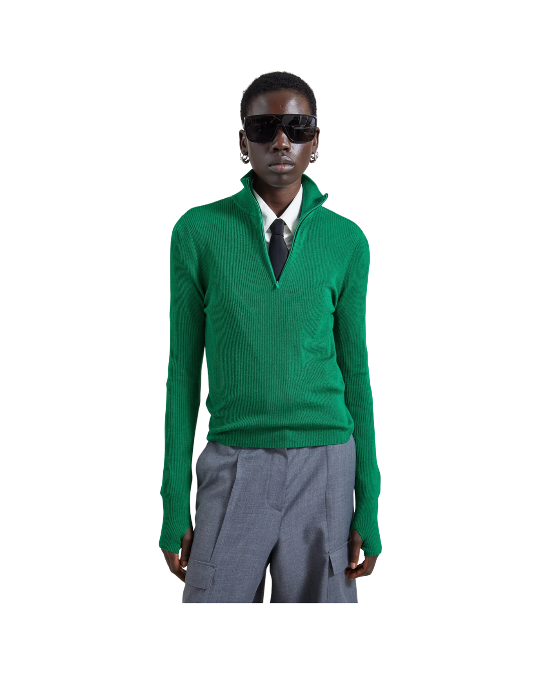 Sade Knit Zip Sweater