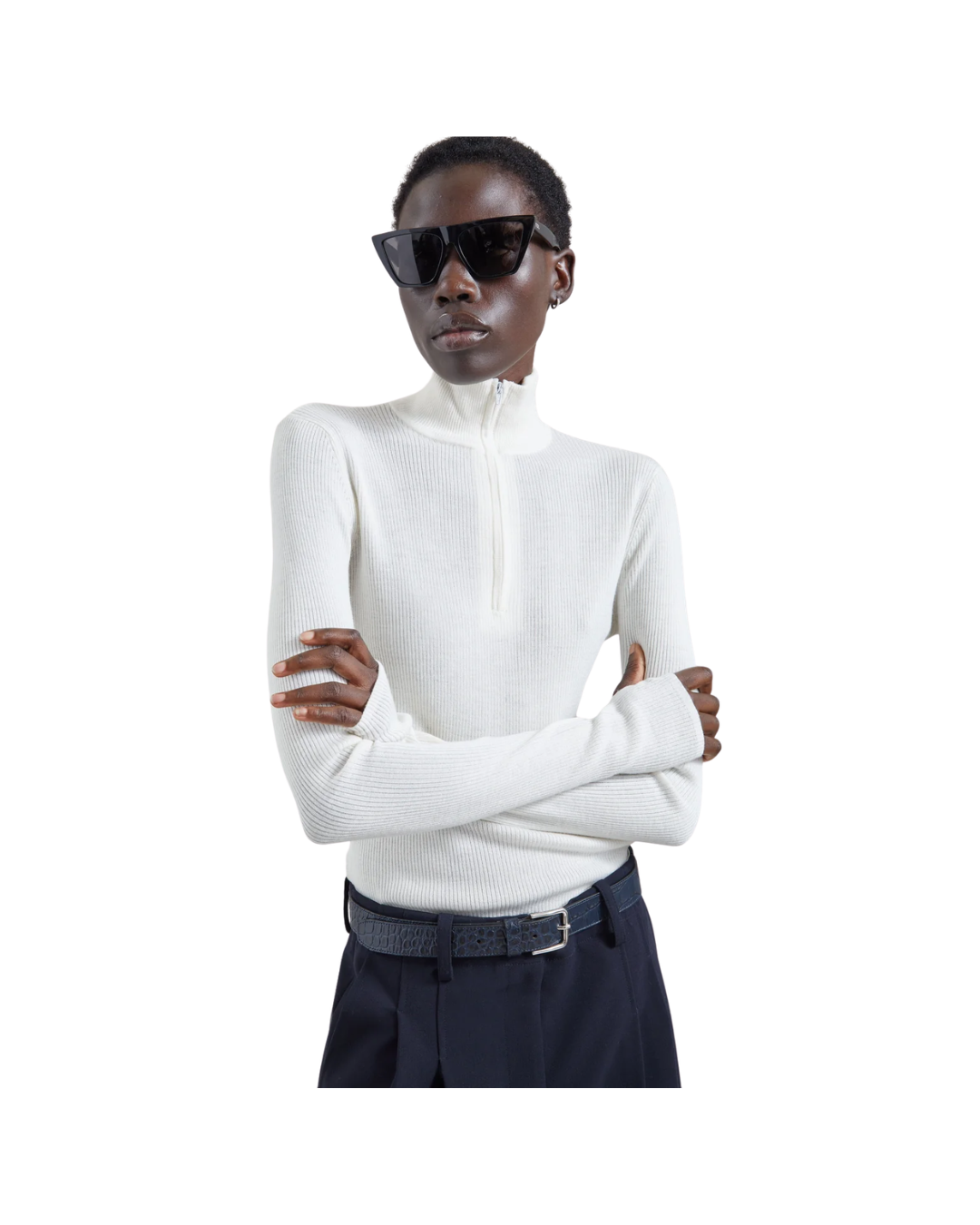 Sade Knit Zip Sweater