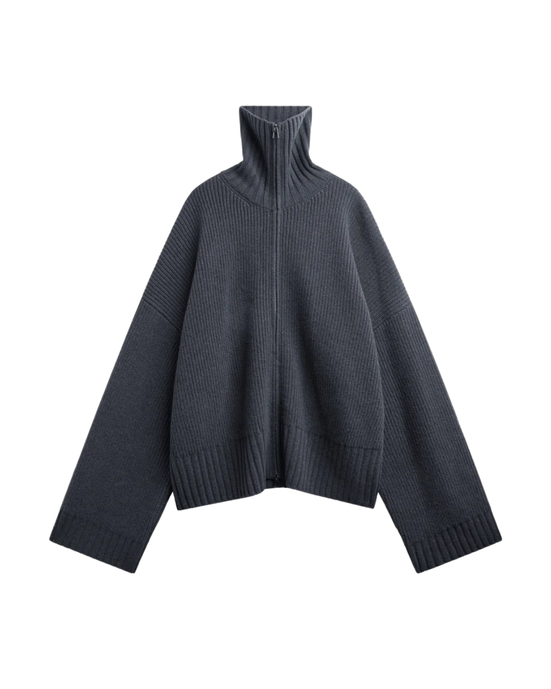 Veda Oversized Zip-Up Cardigan