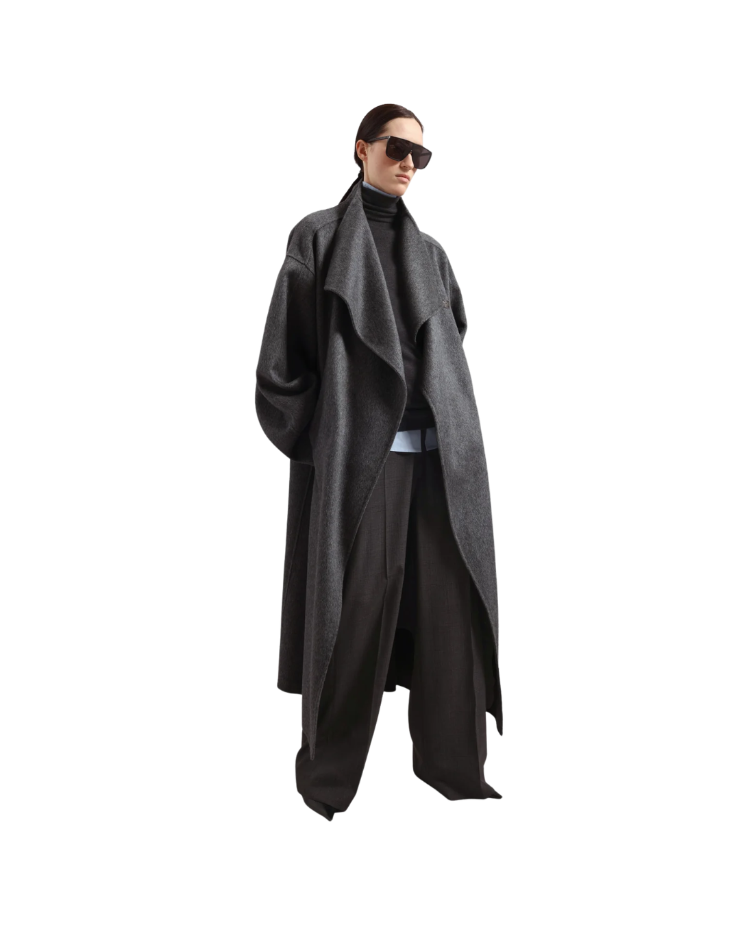 Leroy Funnel Neck Wool Coat