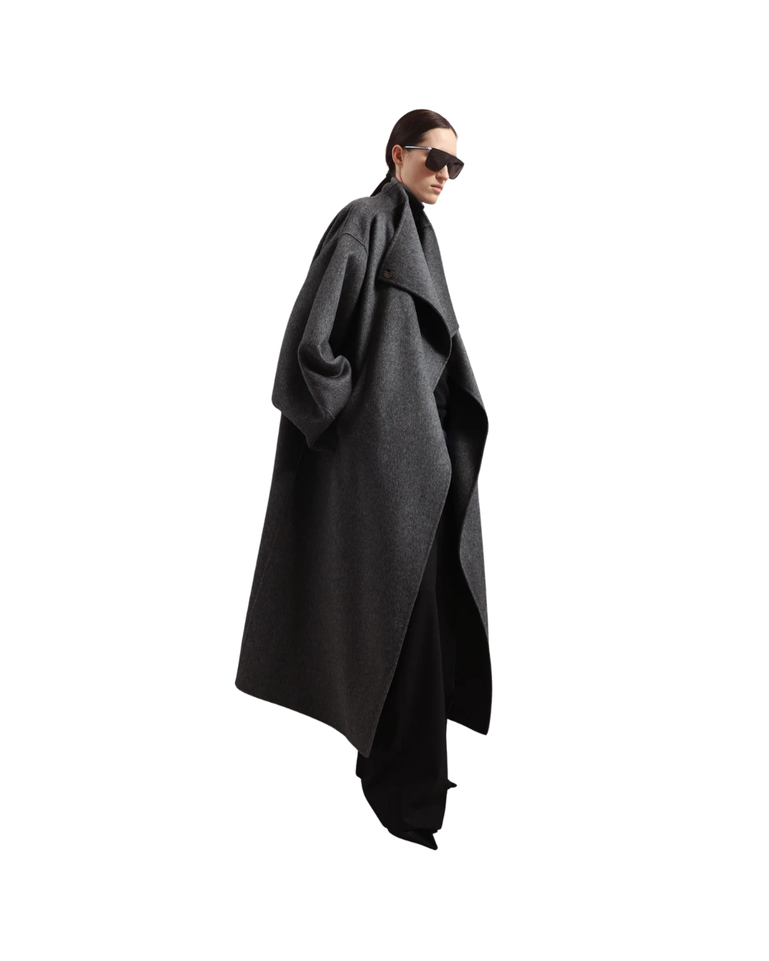Leroy Funnel Neck Wool Coat