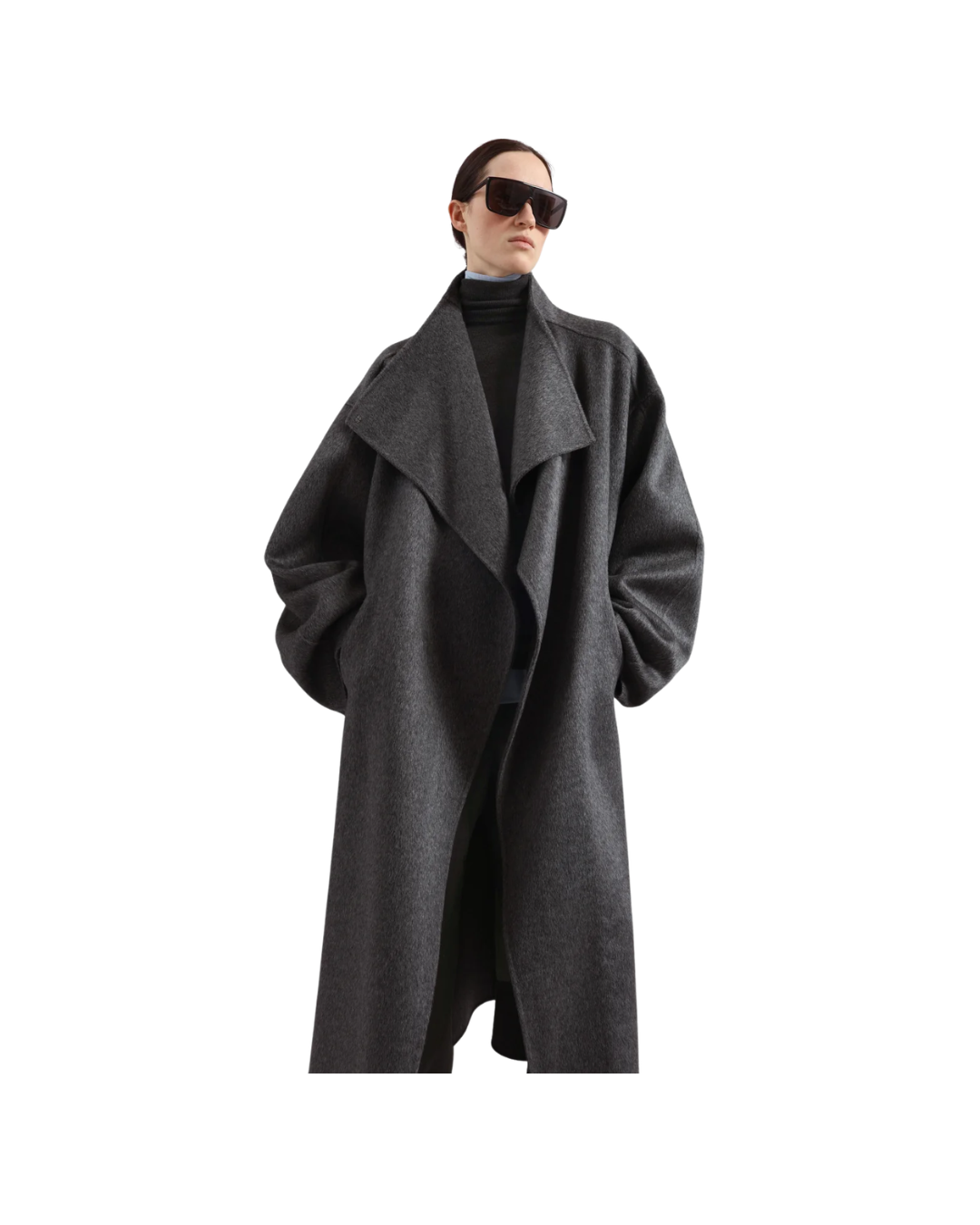 Leroy Funnel Neck Wool Coat