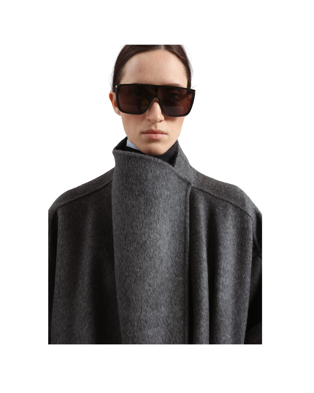 Leroy Funnel Neck Wool Coat