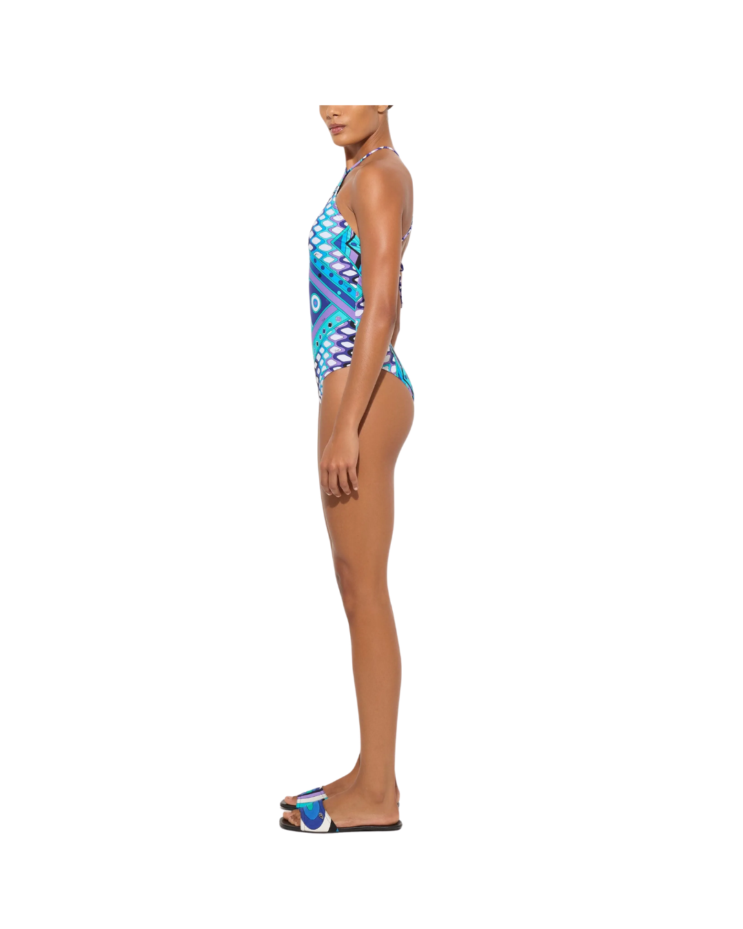 Vivara Print Halterneck Bodysuit