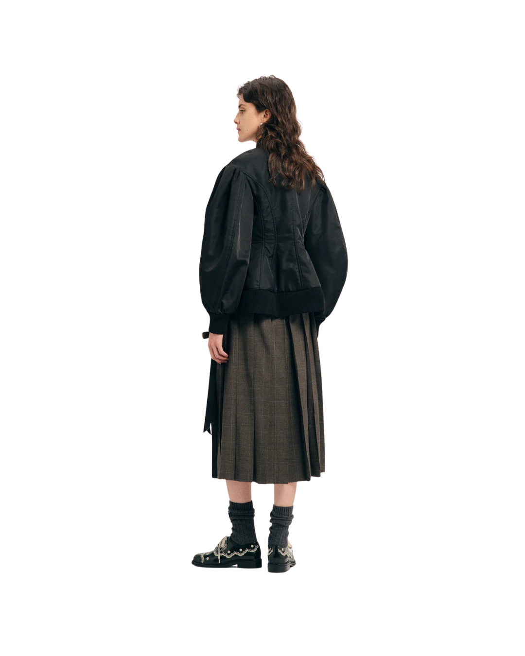 Padded Sculpted Bomber Jacket