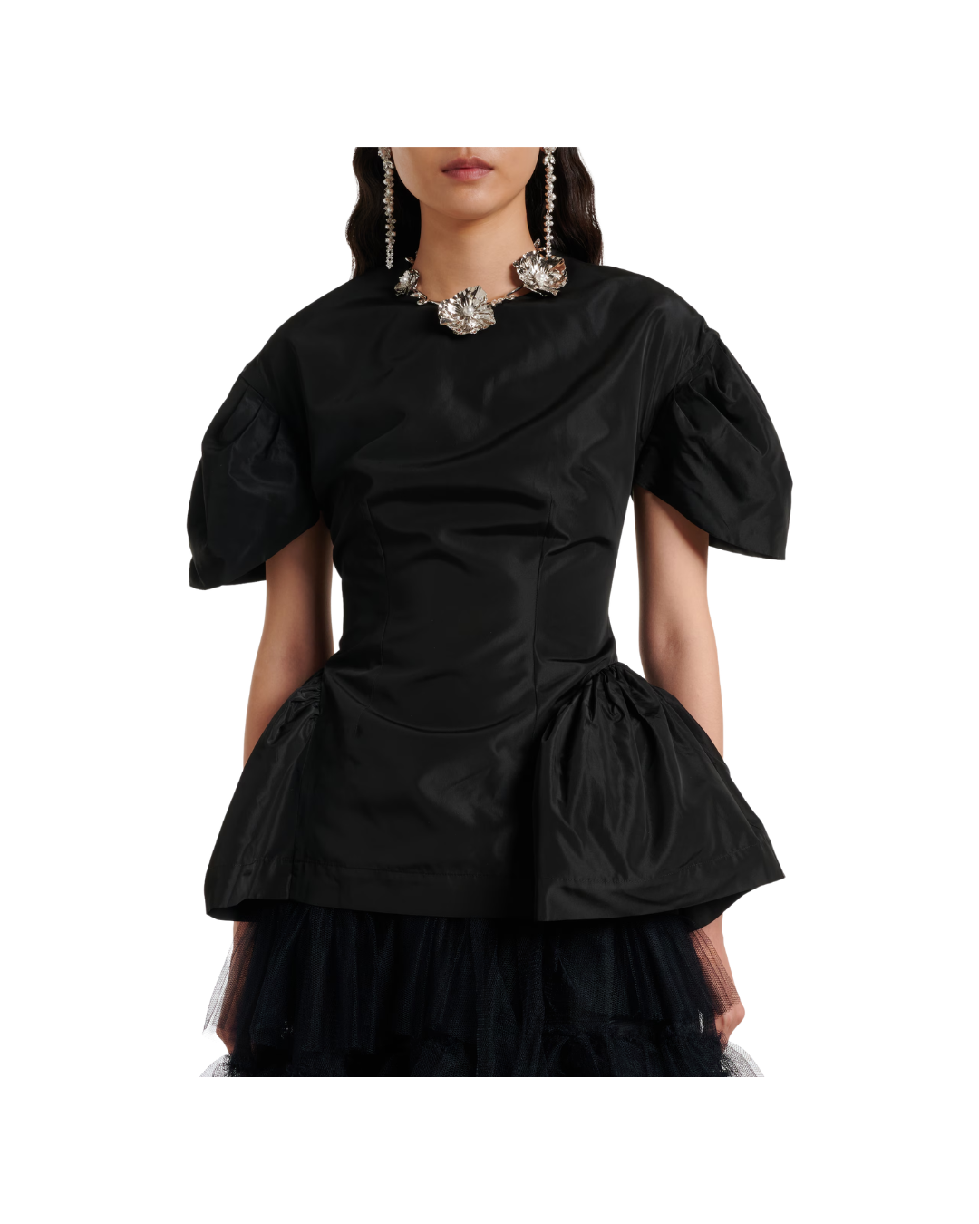 Sculpted Peplum Top