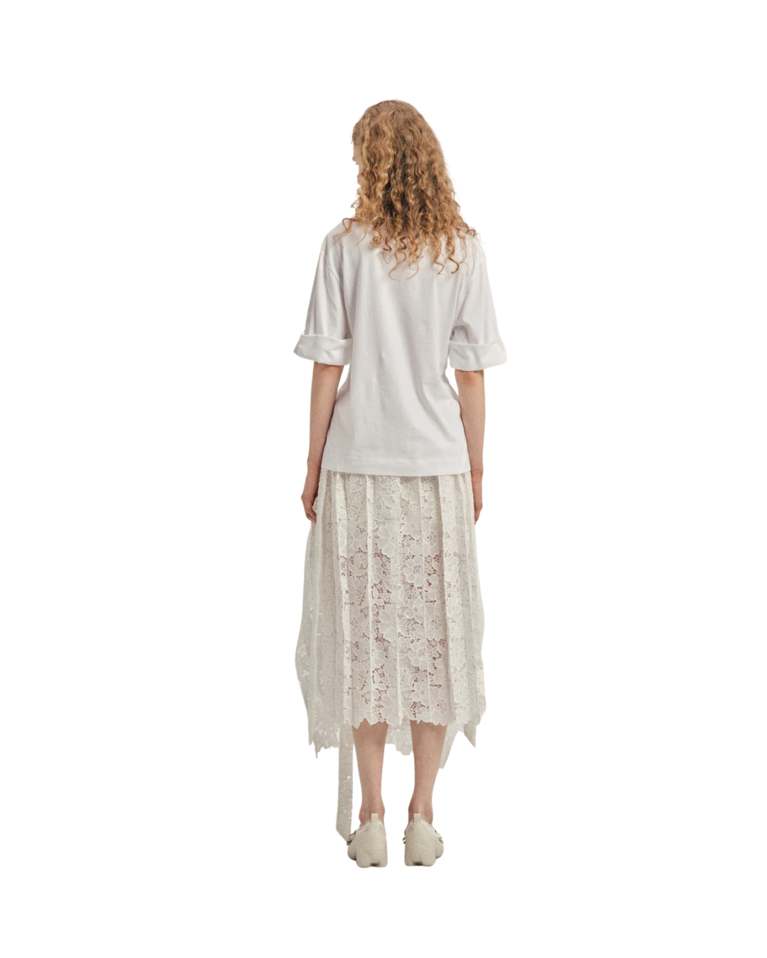 Gathered Rose Wire Sleeve Boy T-Shirt