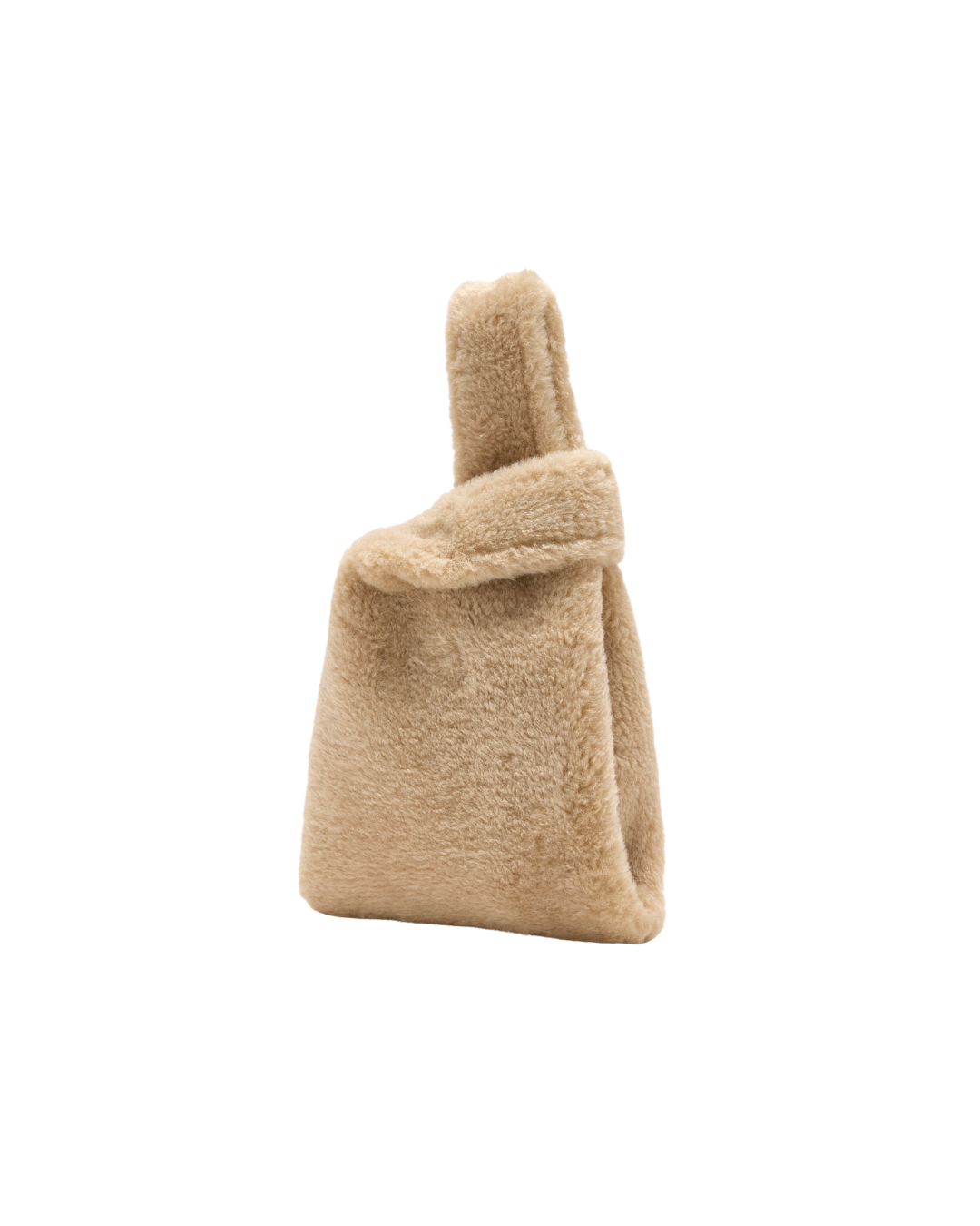 Mini Faux Fur Shopper Bag W/ Emb