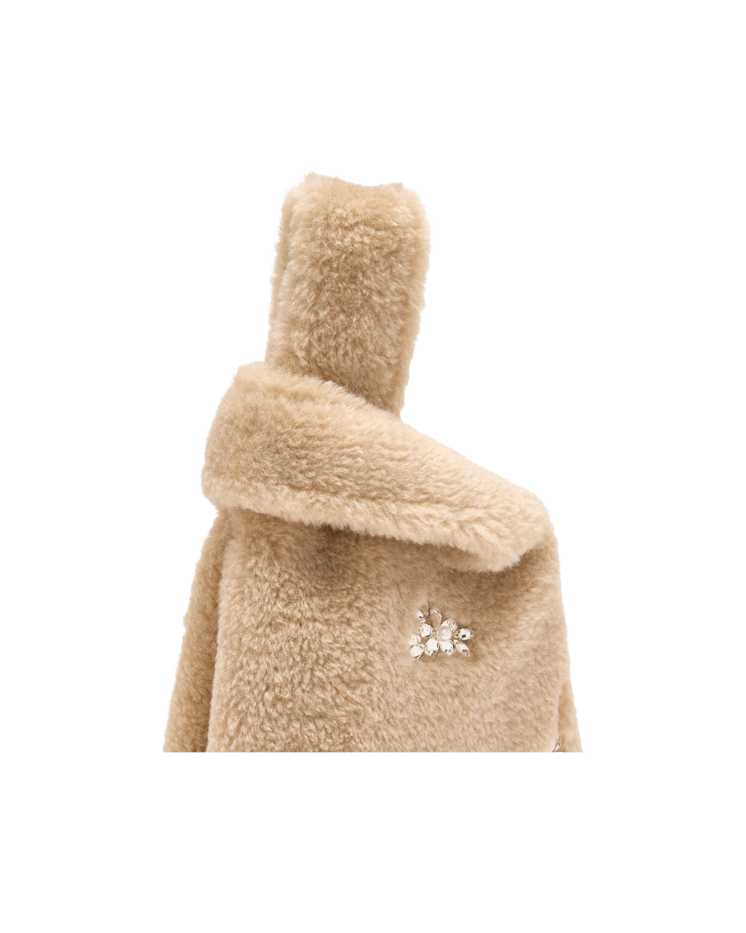 Mini Faux Fur Shopper Bag W/ Emb