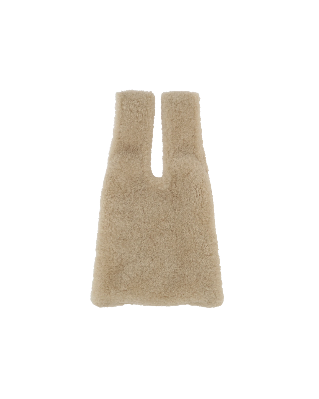 Mini Faux Fur Shopper Bag W/ Emb