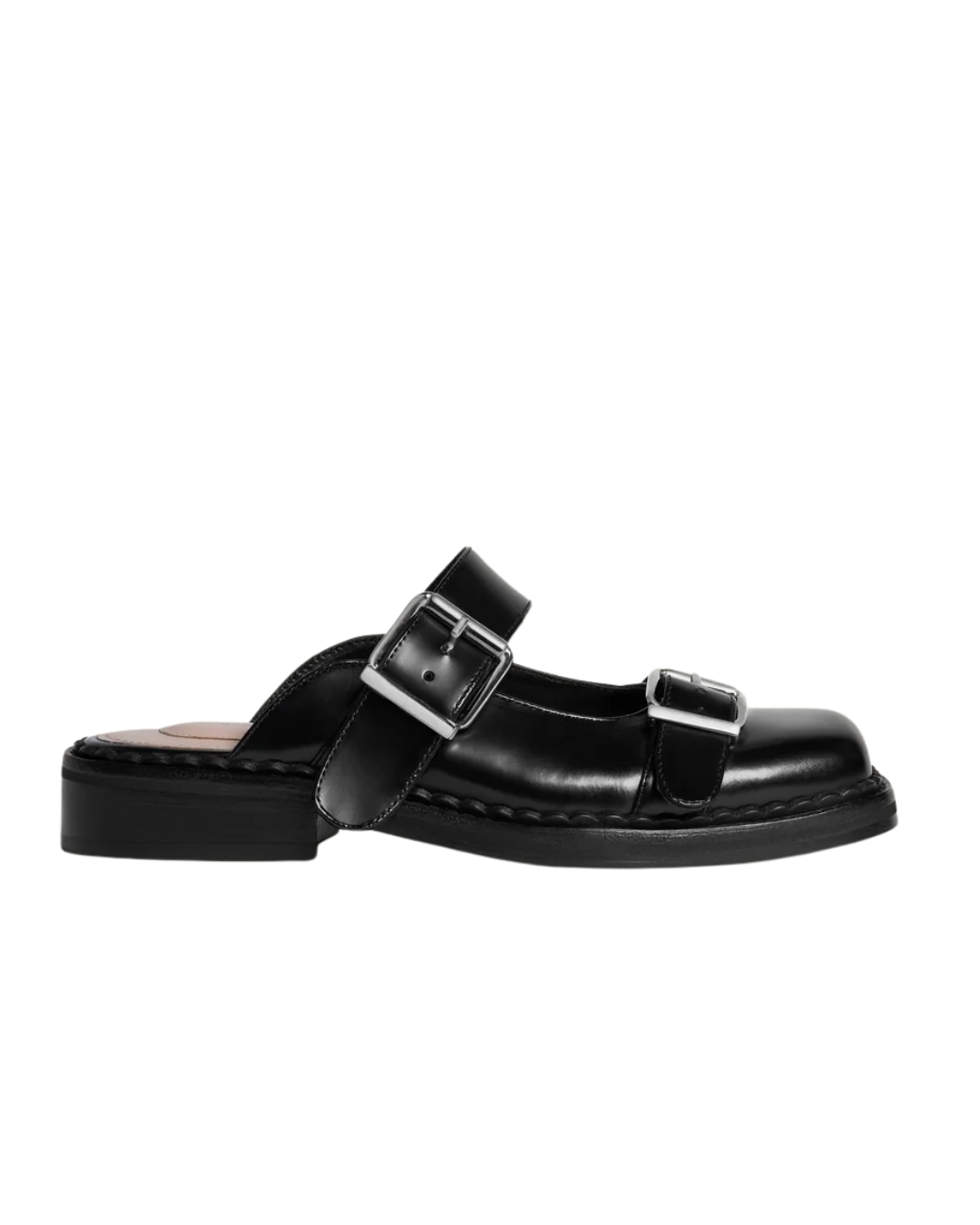 Buckle Mary Jane Mule