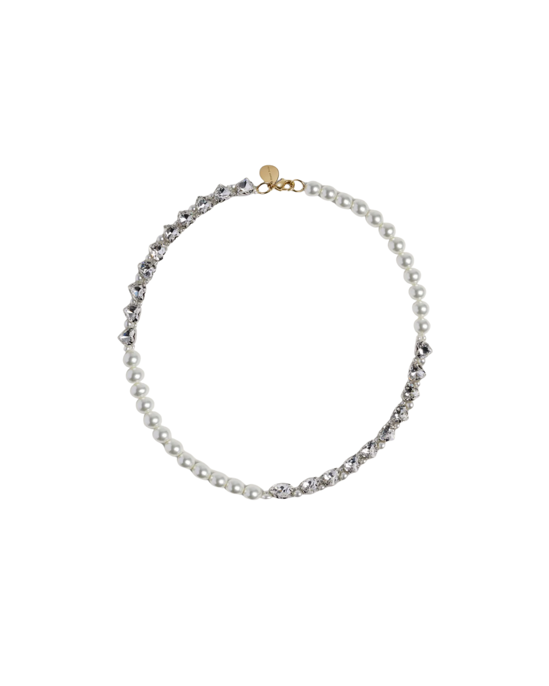 Quartet Pearl & Crystal Heart Necklace