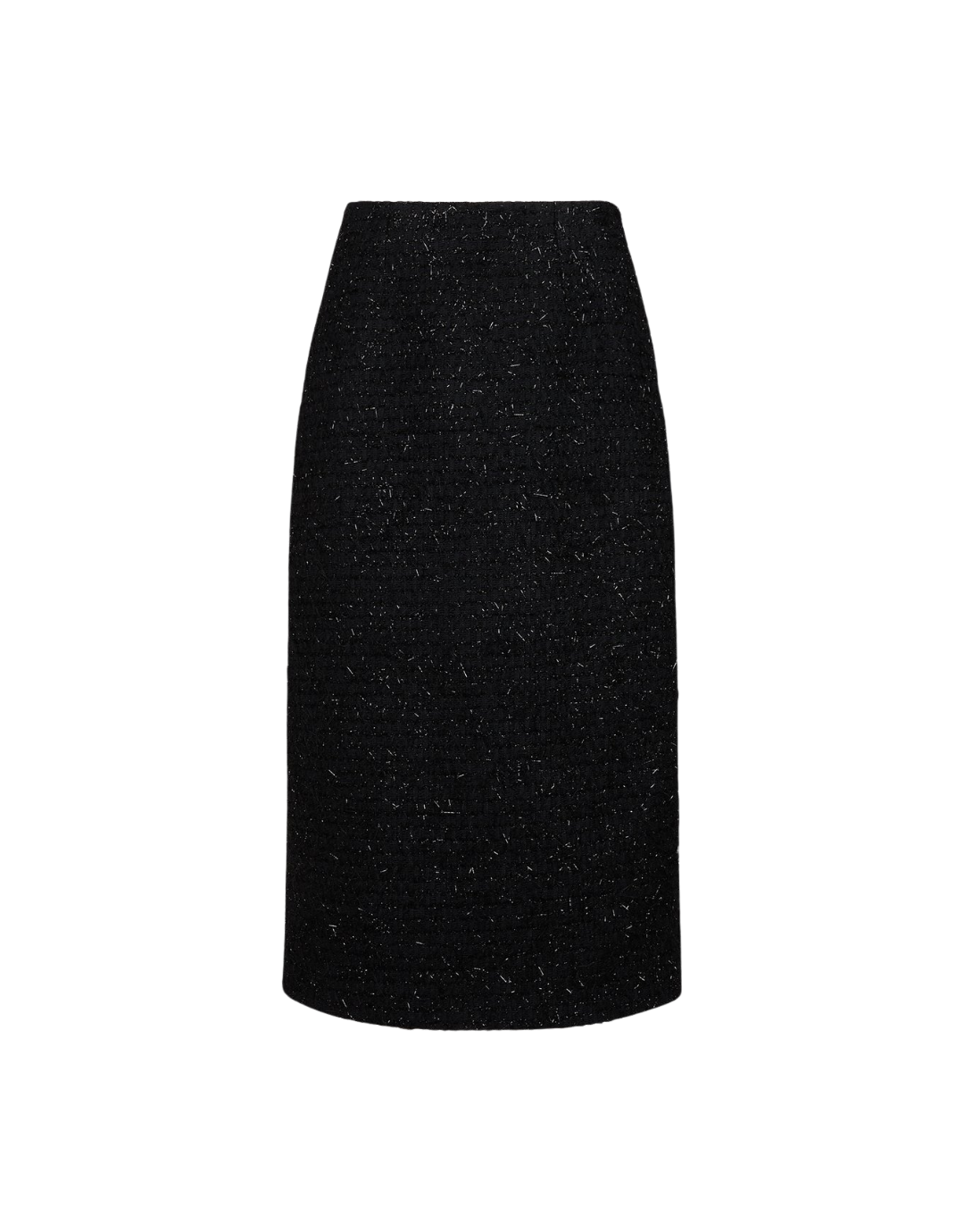 Faux Fur Detail Column Skirt